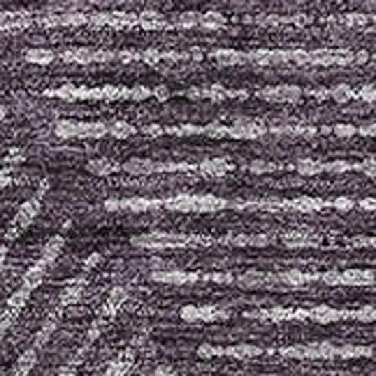 Eggplant And Gray Geometric Washable Area Rug With UV Protection Photo 3