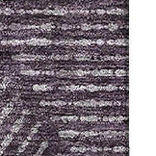 Eggplant And Gray Geometric Washable Area Rug With UV Protection Photo 3