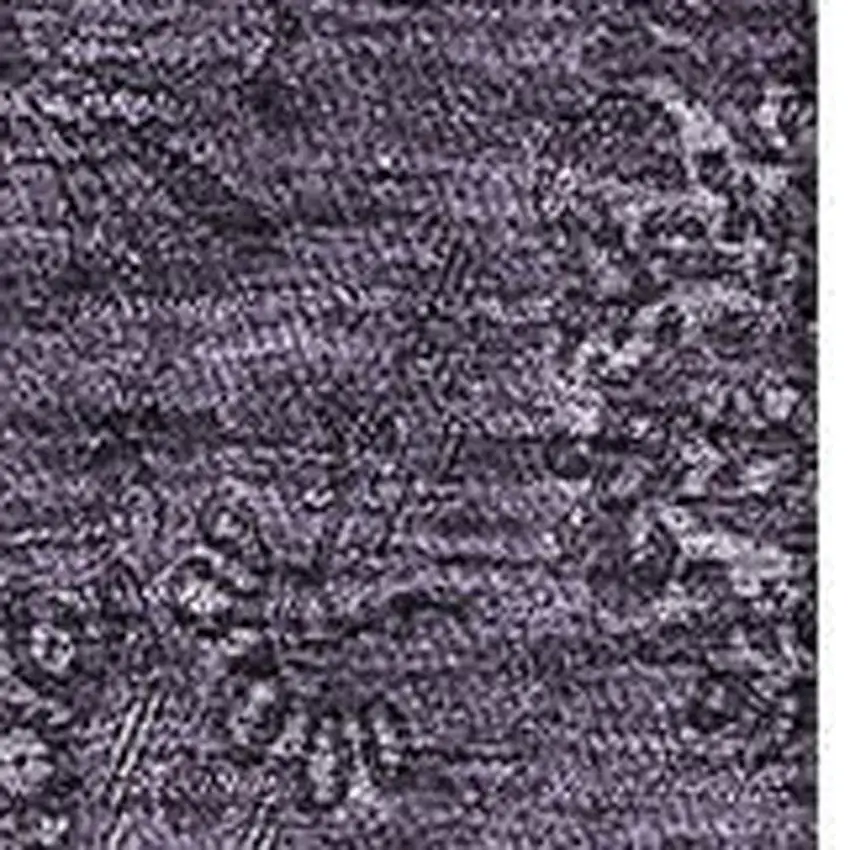 Eggplant And Ivory Floral Washable Area Rug With UV Protection Photo 3