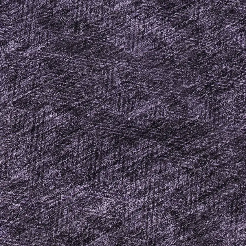 Eggplant And Ivory Geometric Washable Area Rug With UV Protection Photo 9