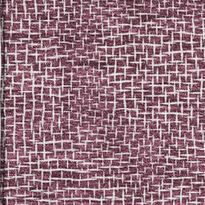 Eggplant And Ivory Geometric Washable Area Rug With UV Protection Photo 2