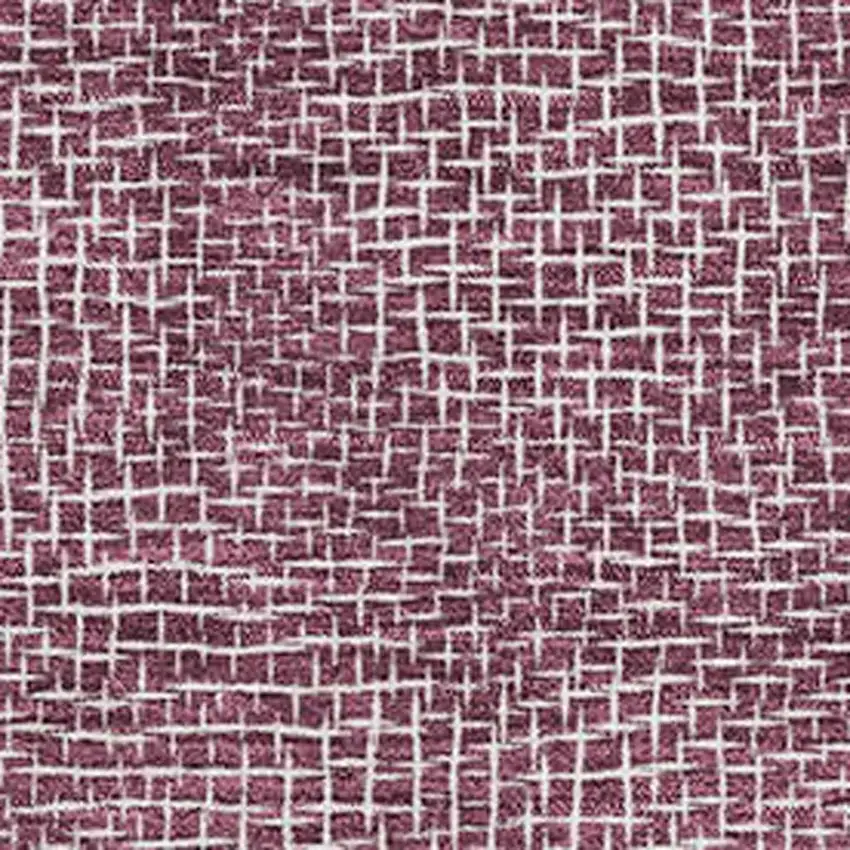 Eggplant And Ivory Geometric Washable Area Rug With UV Protection Photo 2