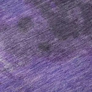 Photo of Eggplant And Purple Abstract Washable Area Rug With UV Protection