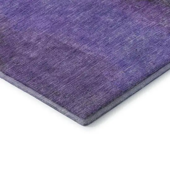 Eggplant And Purple Abstract Washable Area Rug With UV Protection Photo 7