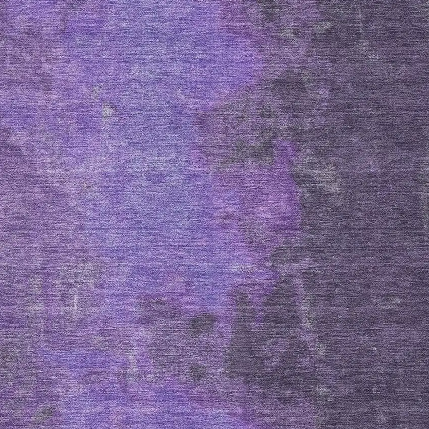 Eggplant And Purple Abstract Washable Area Rug With UV Protection Photo 2