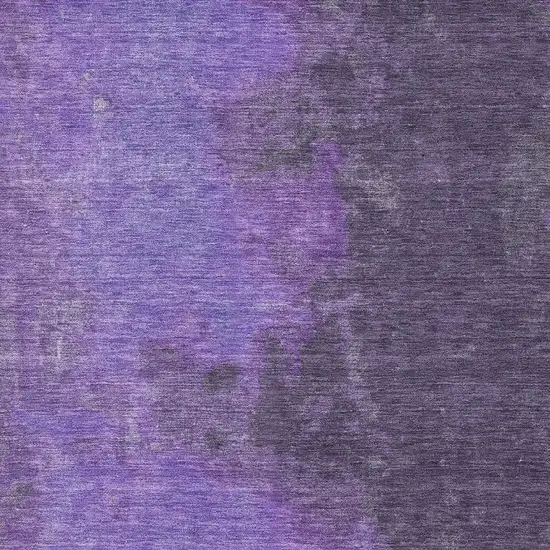 Eggplant And Purple Abstract Washable Area Rug With UV Protection Photo 2