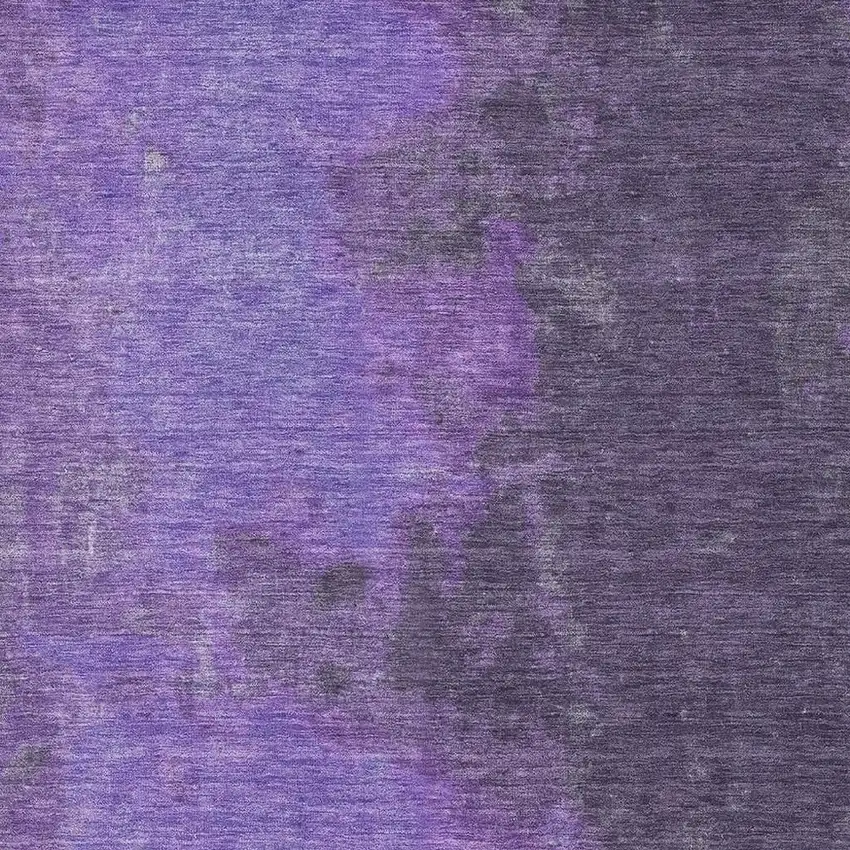 Eggplant And Purple Abstract Washable Area Rug With UV Protection Photo 2