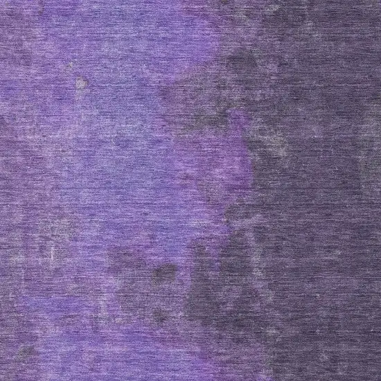 Eggplant And Purple Abstract Washable Area Rug With UV Protection Photo 2