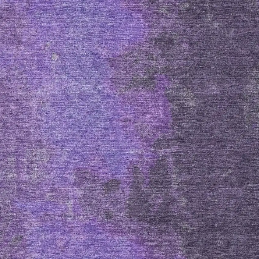 Eggplant And Purple Abstract Washable Area Rug With UV Protection Photo 2