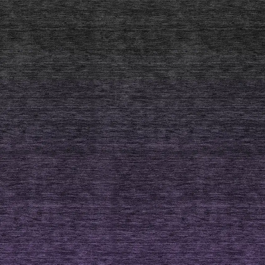 Eggplant Purple And Charcoal Abstract Washable Indoor Outdoor Area Rug Photo 6