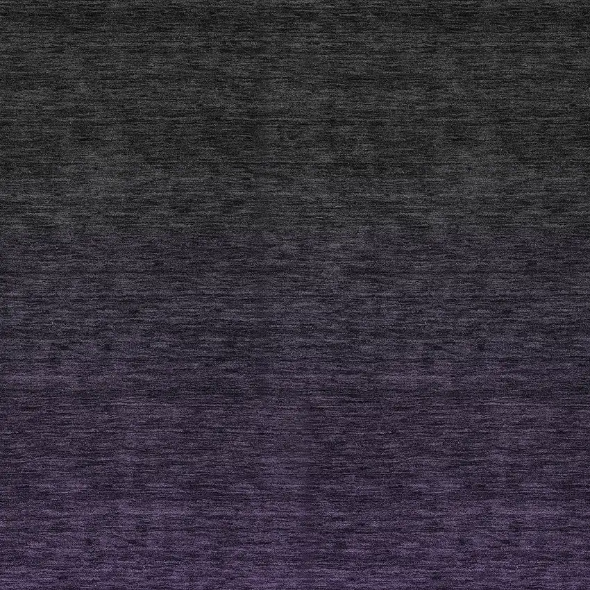 Eggplant Purple And Charcoal Abstract Washable Indoor Outdoor Area Rug Photo 8