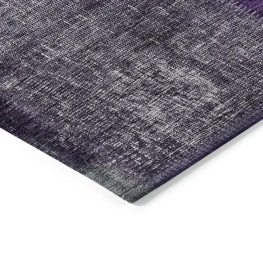 Eggplant Purple And Lilac Patchwork Washable Indoor Outdoor Area Rug Photo 4