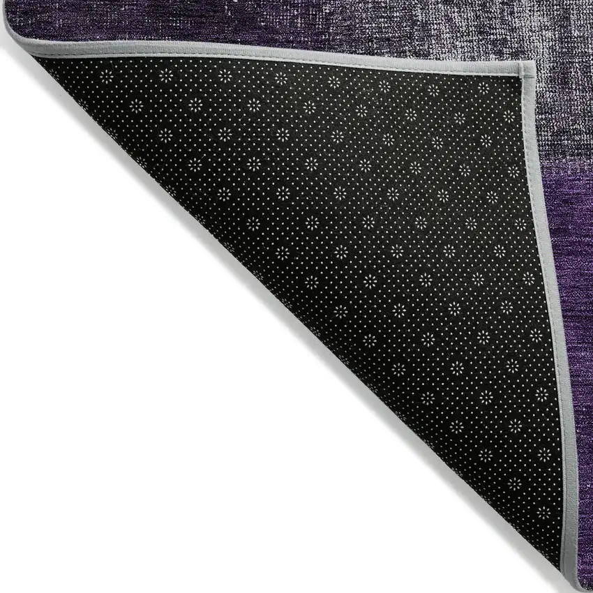 Eggplant Purple And Lilac Patchwork Washable Indoor Outdoor Area Rug Photo 2