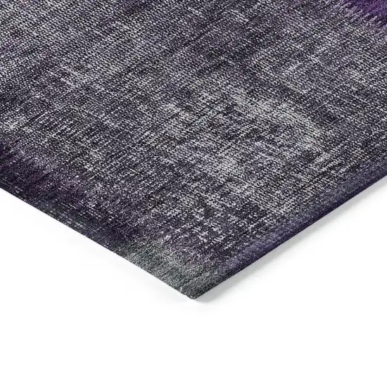 Eggplant Purple And Lilac Patchwork Washable Indoor Outdoor Area Rug Photo 4