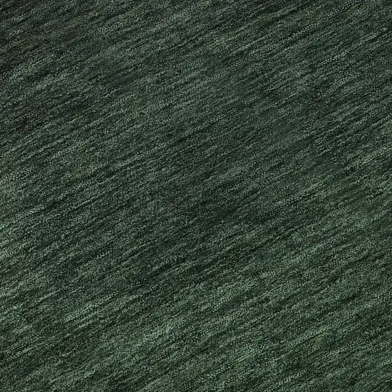 Emerald And Charcoal Ombre Washable Area Rug With UV Protection Photo 9