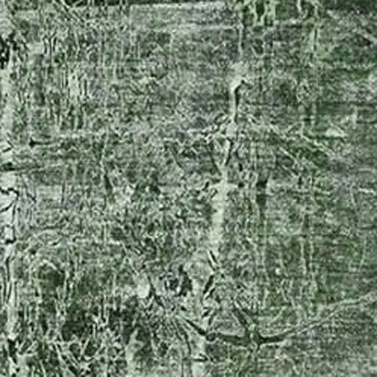 Emerald And Ivory Abstract Washable Area Rug With UV Protection Photo 3