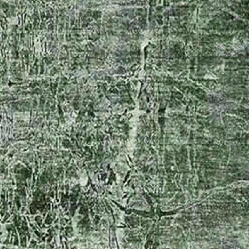 Emerald And Ivory Abstract Washable Area Rug With UV Protection Photo 3