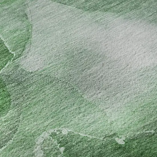 Emerald Ivory And Gray Abstract Washable Area Rug With UV Protection Photo 9