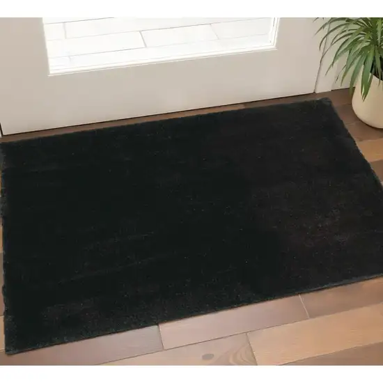 Espresso Shag Hand Woven Area Rug Photo 1