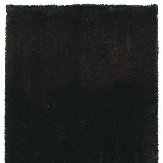 Espresso Shag Hand Woven Area Rug Photo 4