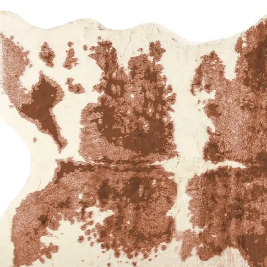 Brown And Ivory Animal Print Area Rug Photo 6