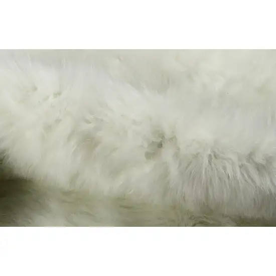 Off White Faux Cowhide Animal Print Cowhide Area Rug Photo 7