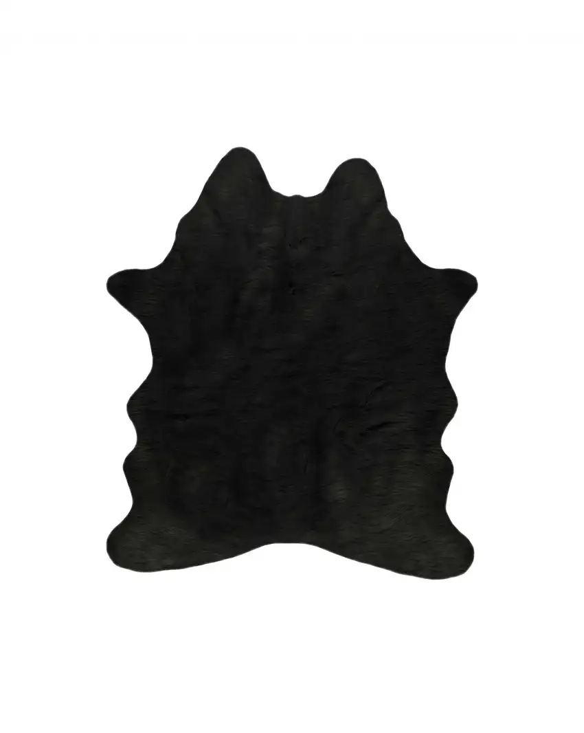 Faux Cowhide Rug 4 x 5  - Black Photo 7