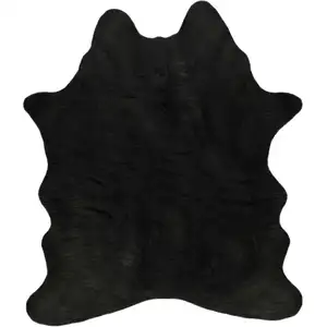 Photo of Faux Cowhide Rug 5 x 7  - Black