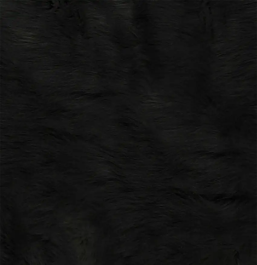 Faux Cowhide Rug 5 x 7  - Black Photo 2