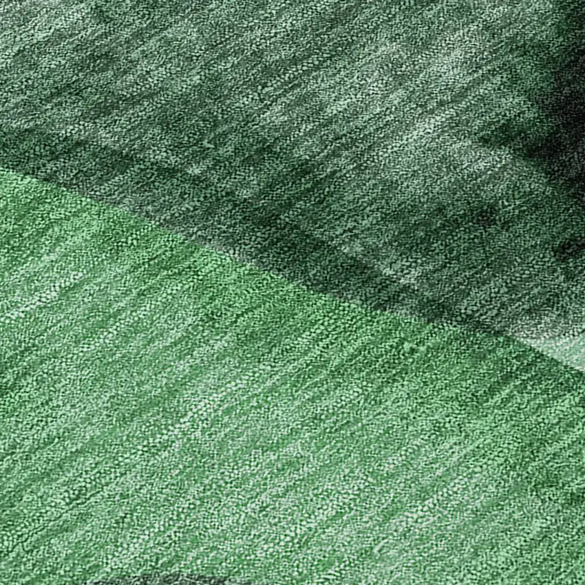 Fern Green Abstract Washable Non Skid Indoor Outdoor Area Rug Photo 8