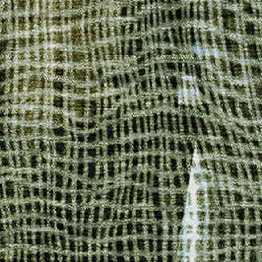 Fern Green And Blue Abstract Washable Area Rug With UV Protection Photo 3