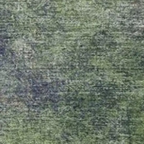 Fern Green And Copper Abstract Washable Indoor Outdoor Area Rug Photo 3