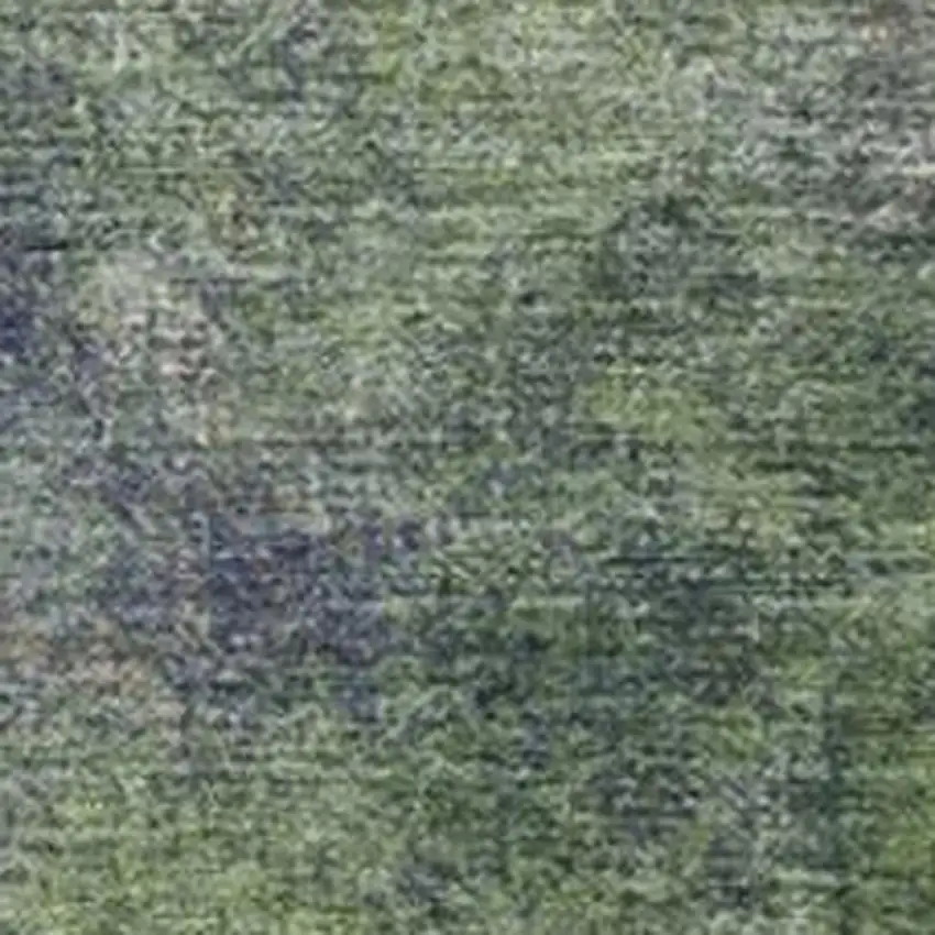 Fern Green And Copper Abstract Washable Indoor Outdoor Area Rug Photo 3