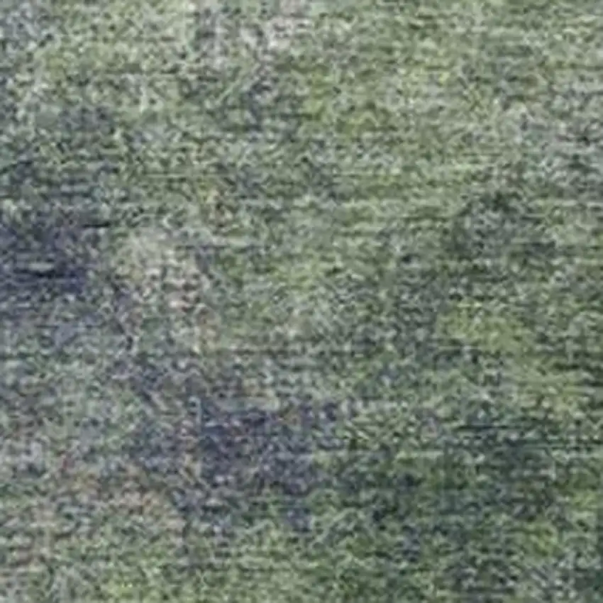 Fern Green And Copper Abstract Washable Indoor Outdoor Area Rug Photo 3