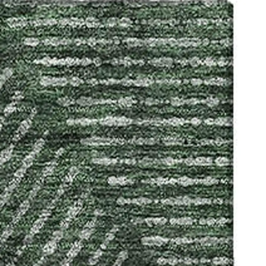 Fern Green And Emerald Geometric Washable Area Rug With UV Protection Photo 4