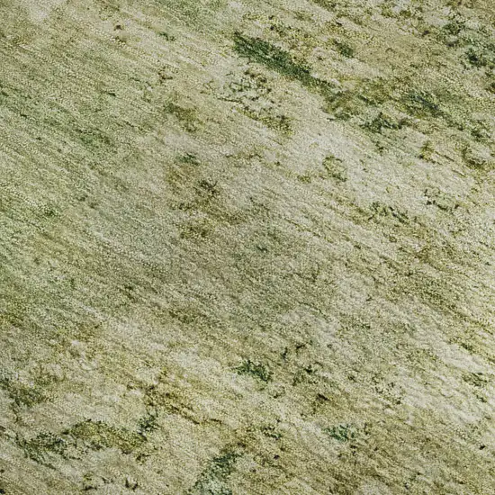 Fern Green And Gold Abstract Washable Area Rug With UV Protection Photo 3