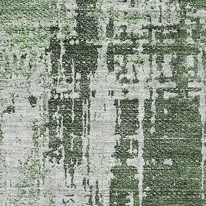 Fern Green And Gray Abstract Washable Area Rug With UV Protection Photo 3