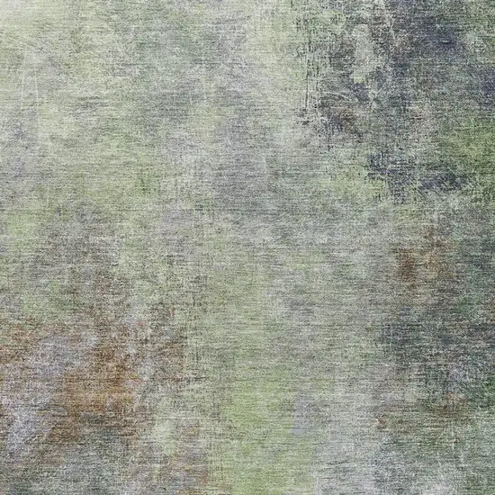 Fern Green And Gray Abstract Washable Area Rug With UV Protection Photo 3