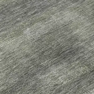 Photo of Fern Green And Gray Abstract Washable Area Rug With UV Protection