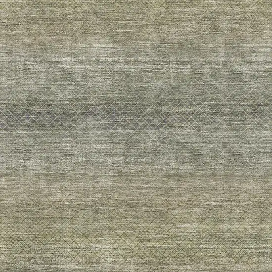 Fern Green And Gray Geometric Washable Area Rug With UV Protection Photo 3