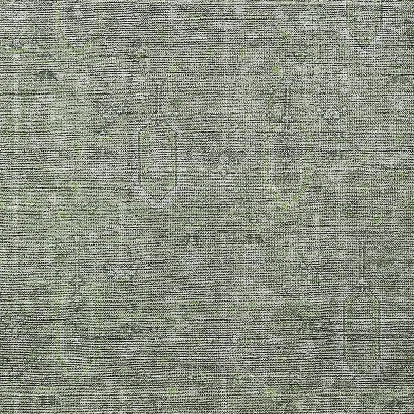 Fern Green And Gray Southwestern Washable Indoor Outdoor Area Rug Photo 6