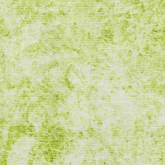 Fern Green And Ivory Abstract Washable Area Rug With UV Protection Photo 2