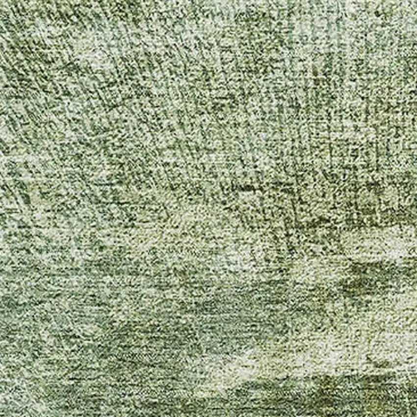 Fern Green And Ivory Abstract Washable Area Rug With UV Protection Photo 2