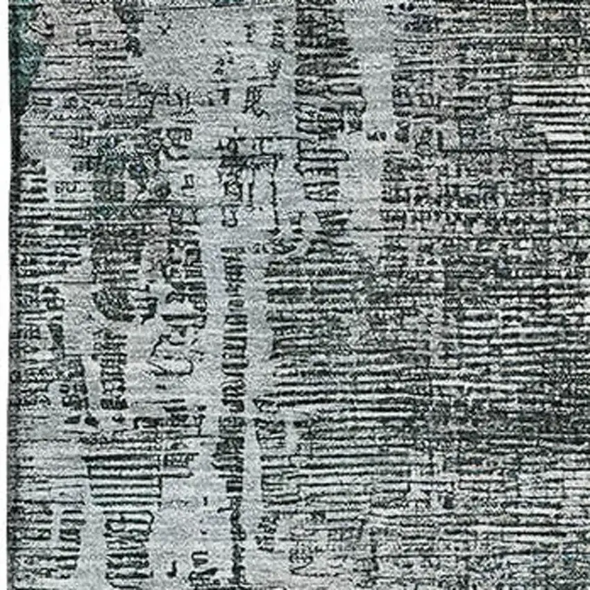 Fern Green Blue And Beige Abstract Washable Area Rug With UV Protection Photo 2