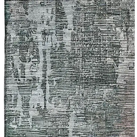 Fern Green Blue And Beige Abstract Washable Area Rug With UV Protection Photo 3