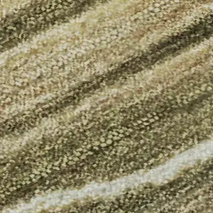 Photo of Fern Green Gray And Ivory Striped Washable Area Rug With UV Protection