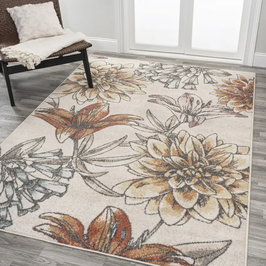 Floral Area Rug Photo 3