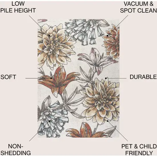 Floral Area Rug Photo 6