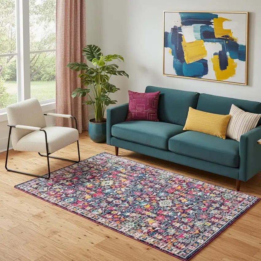 Floral Area Rug Photo 1