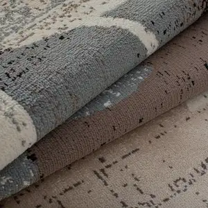 Photo of Floral Power Loom Distressed Stain Resistant Area Rug